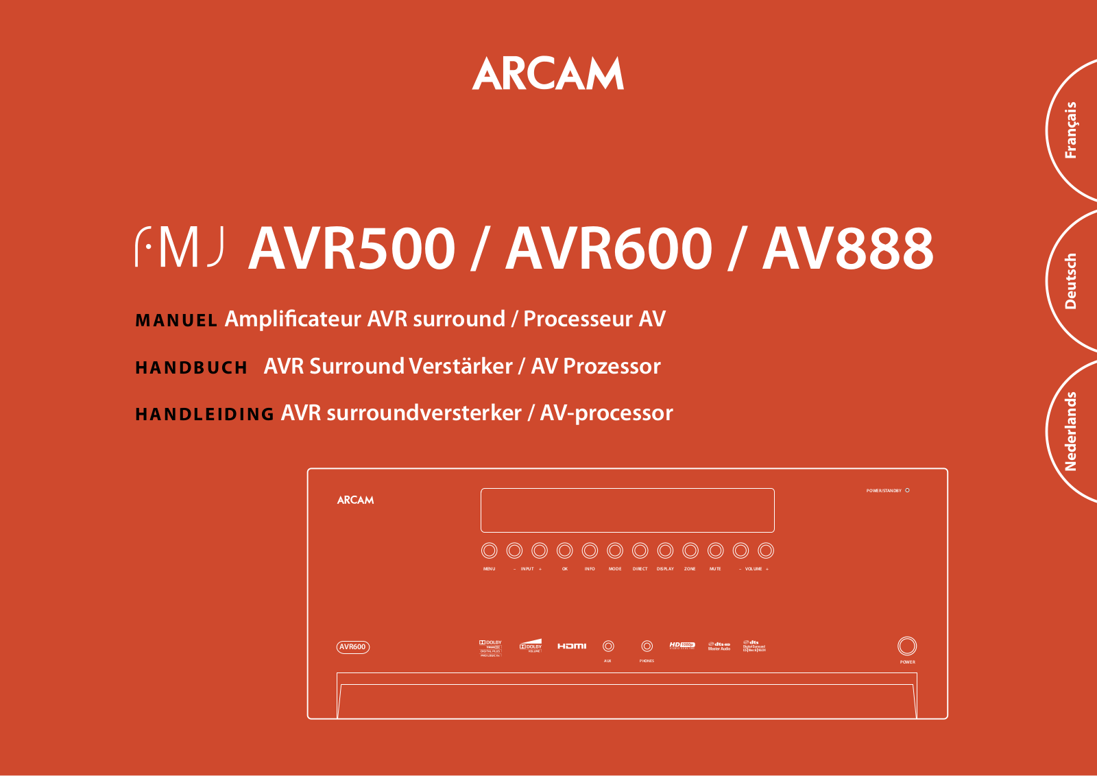 ARCAM FMJ AVR600 User Manual