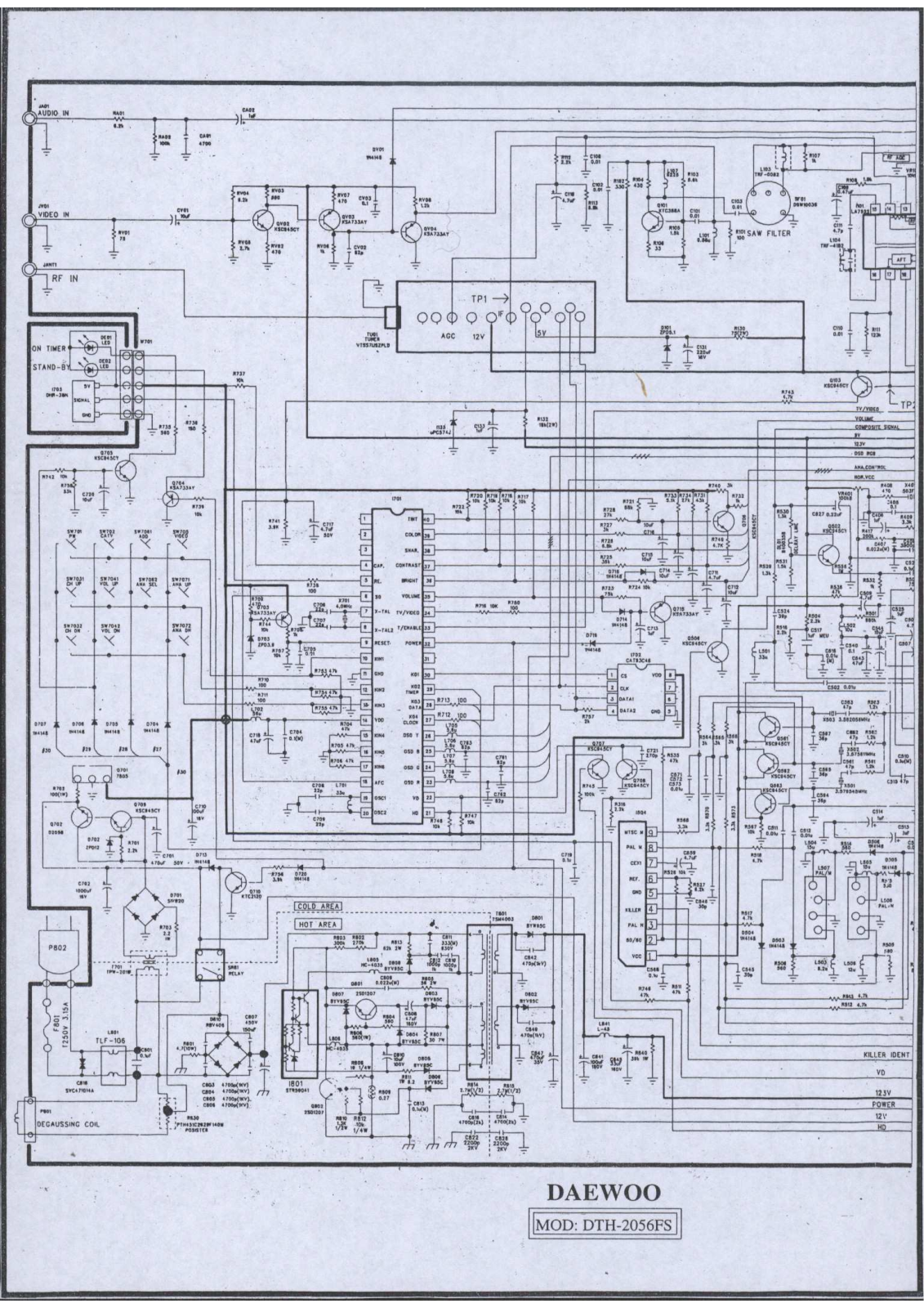 DAEWOO DTH 2056FS Diagram