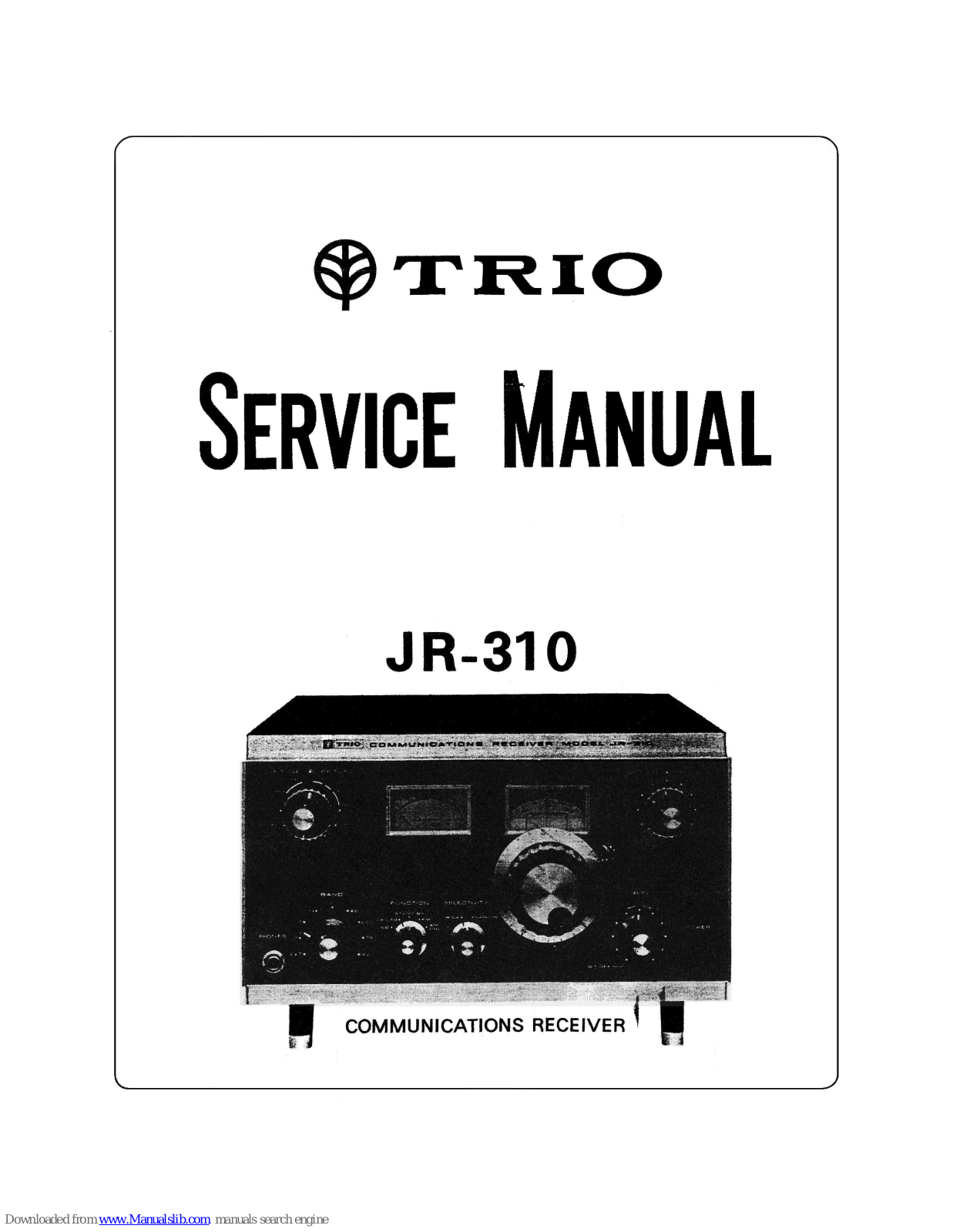 Trio JR-310 Service Manual - ManualMachine.com