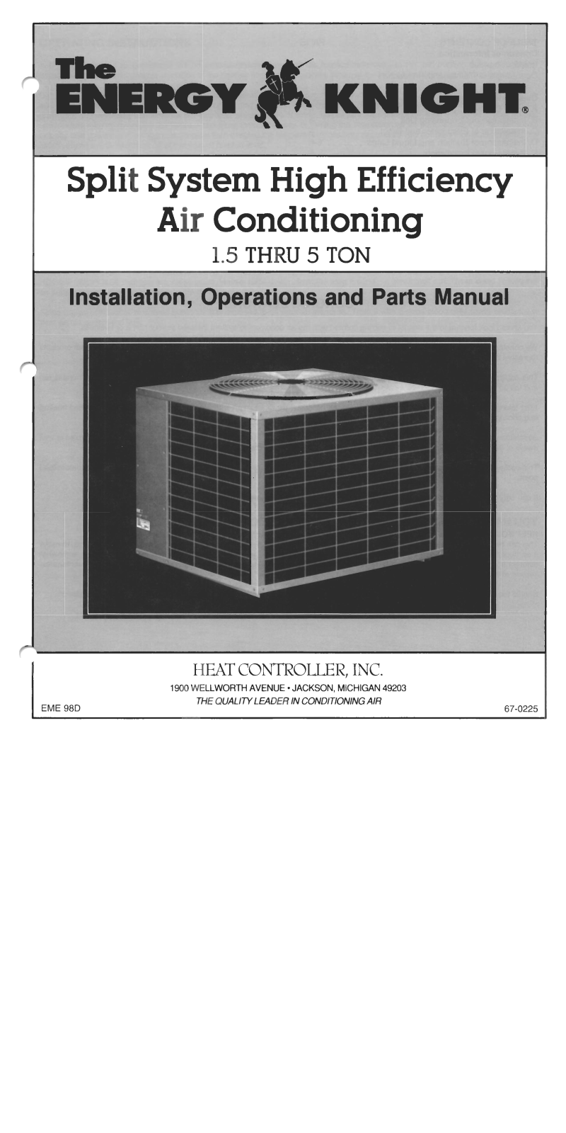 Energy Knight Rs1030-1l Owner's Manual