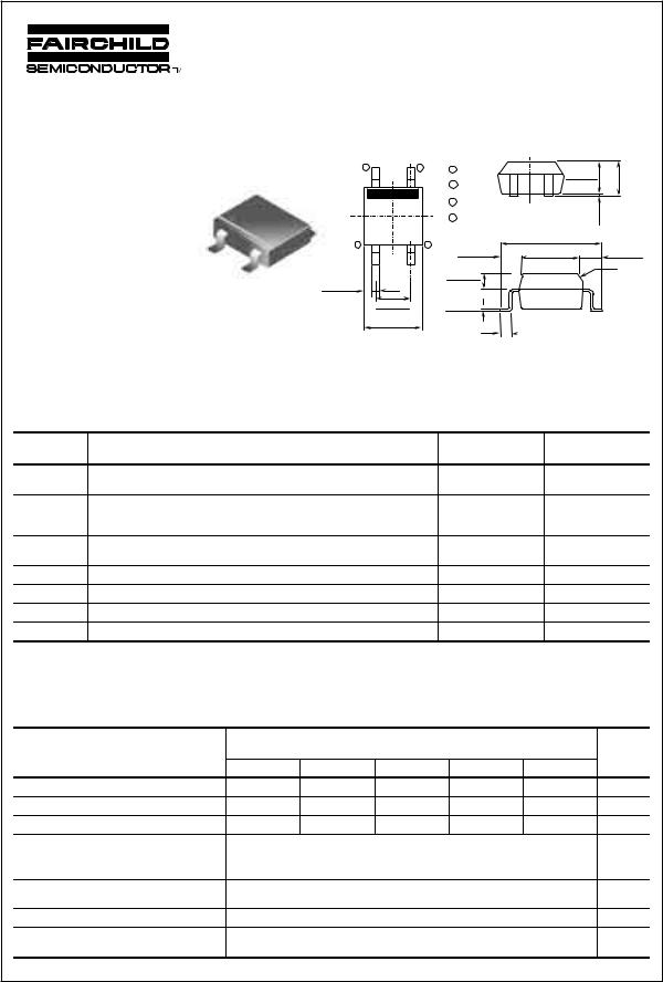 Fairchild Semiconductor MB8S, MB6S, MB4S, MB2S, MB1S Datasheet