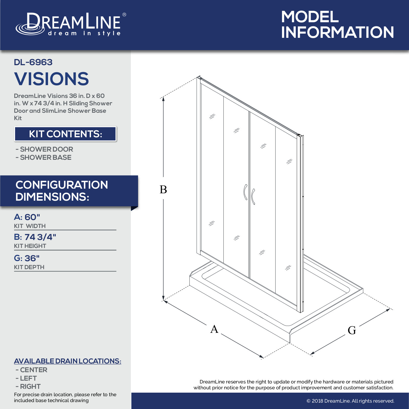 DreamLine DLN5432 Specifications - ManualMachine.com