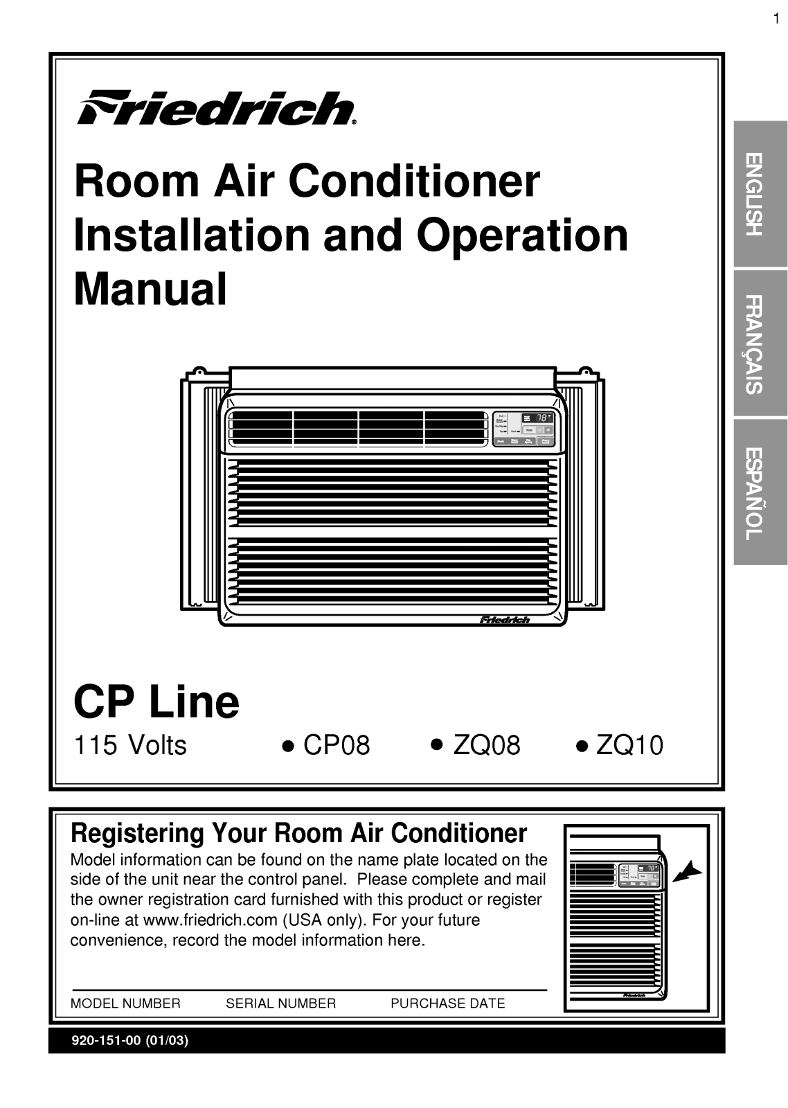LG CP08A10 User Manual