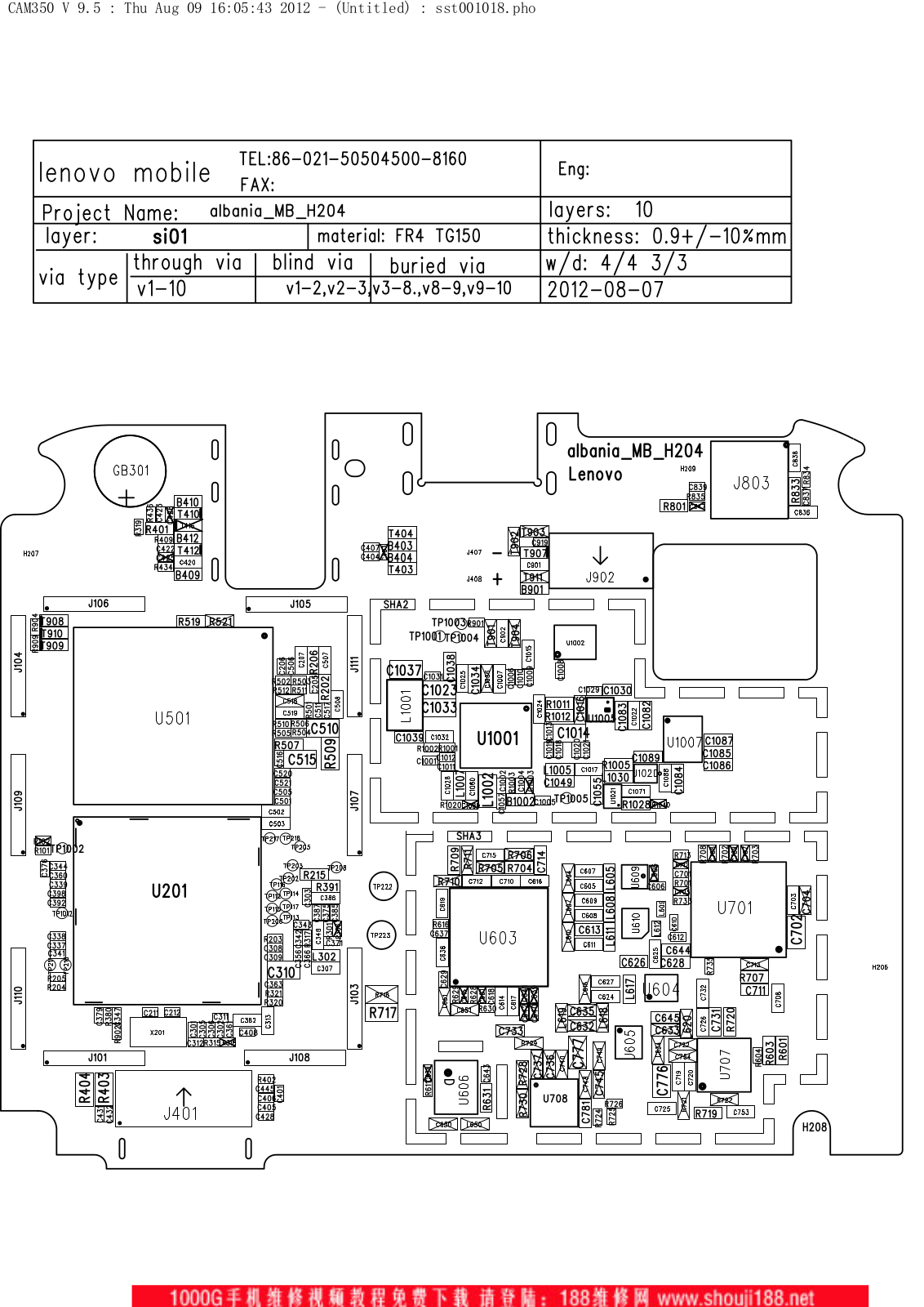 Lenovo A800 schematic