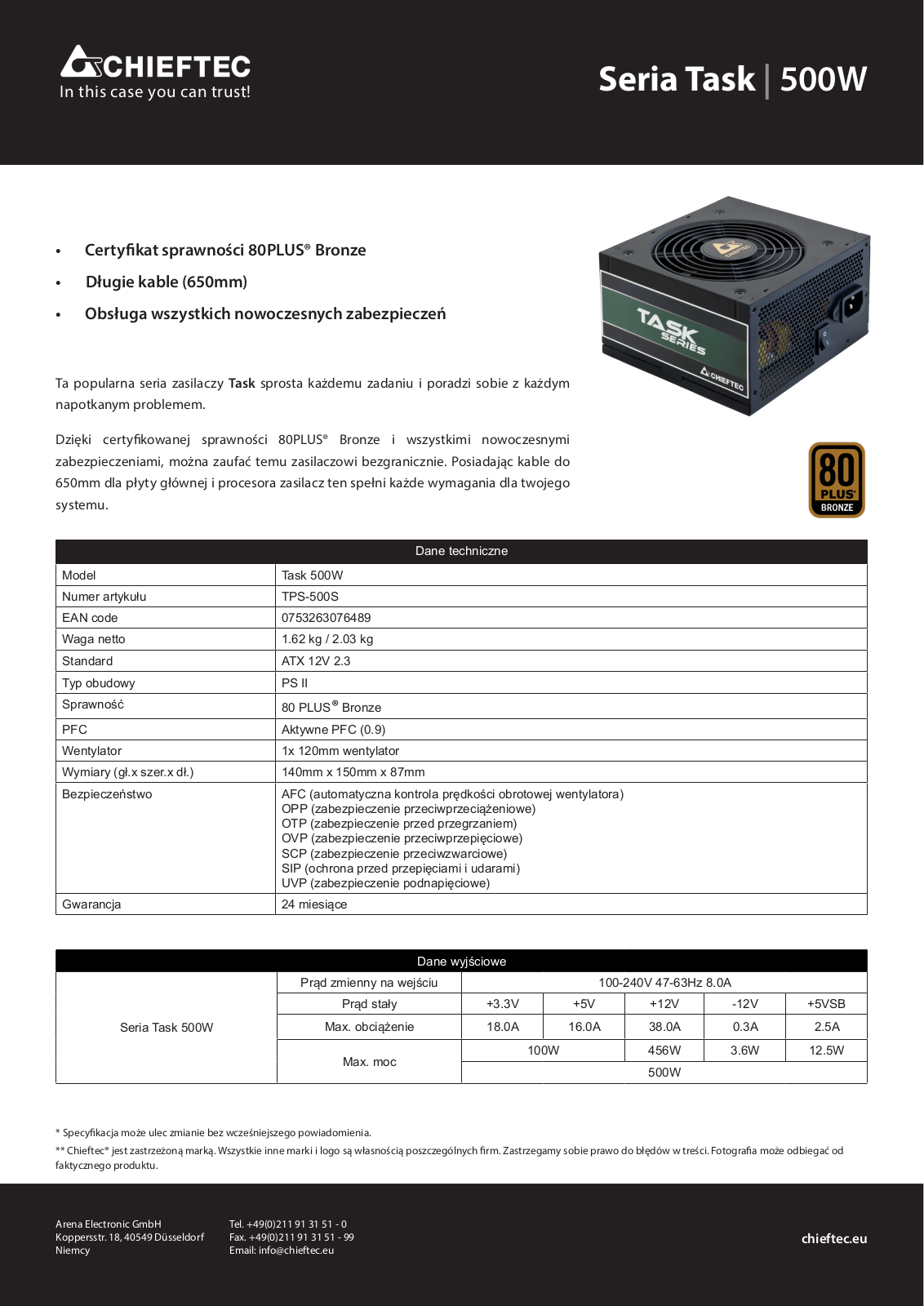 Chieftec TPS-500S User Manual