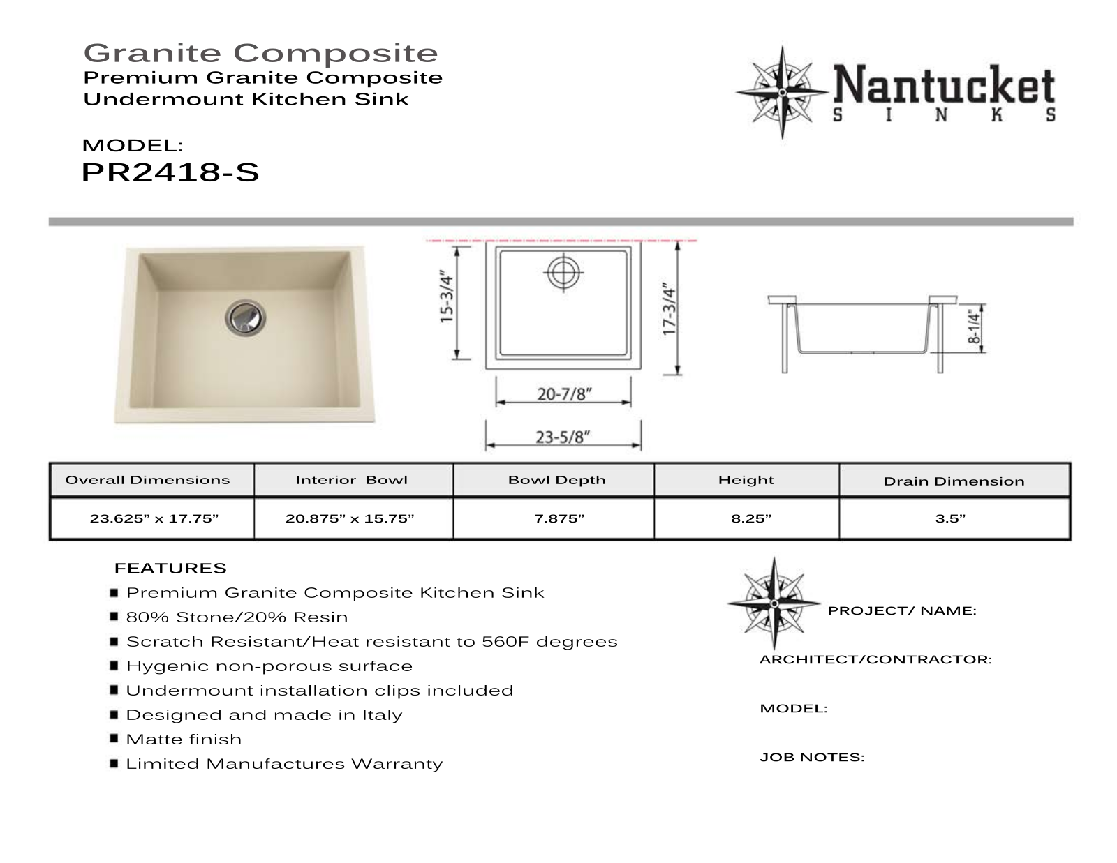 Nantucket PR2418S User Manual