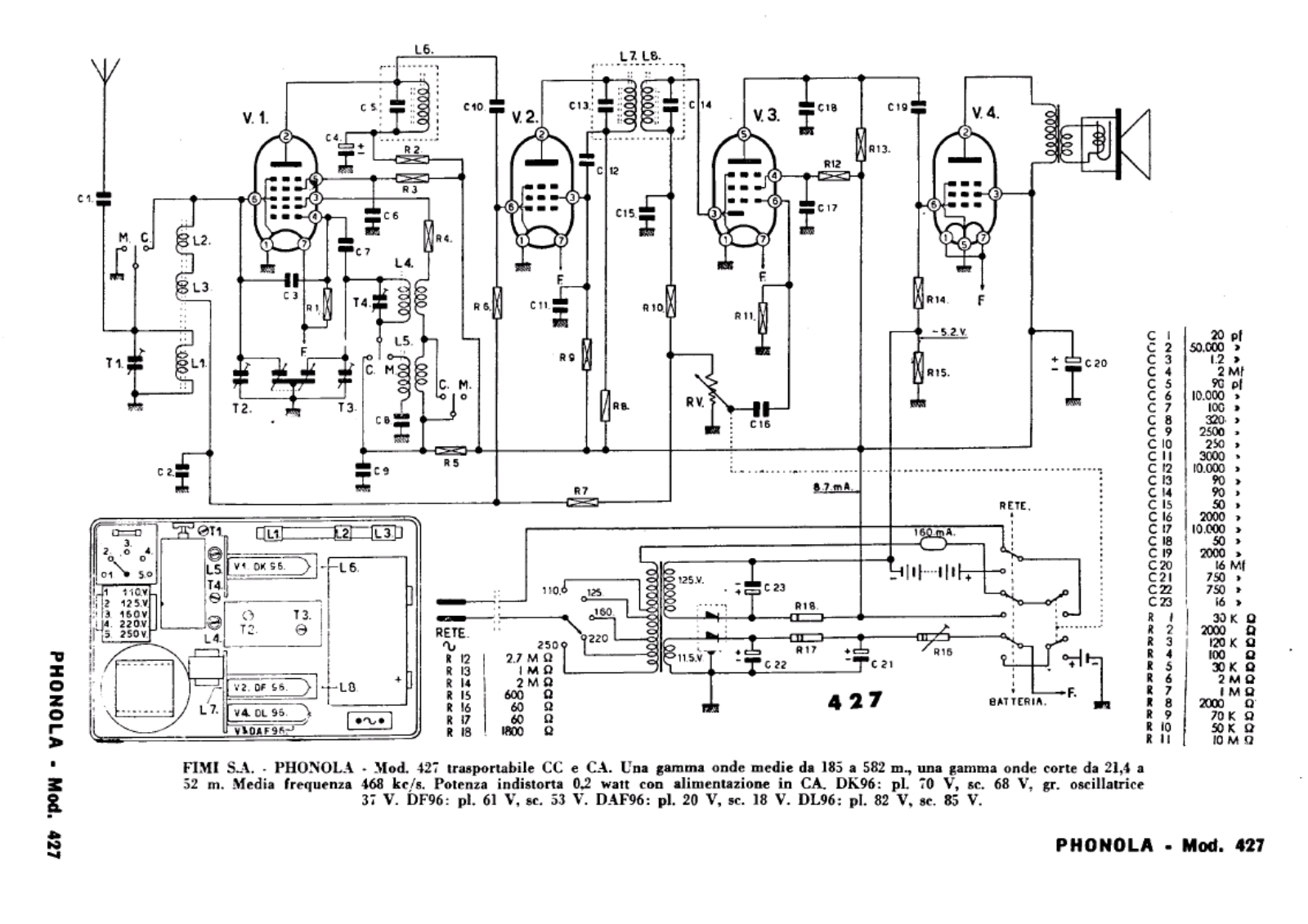 Phonola 427 schematic - ManualMachine.com
