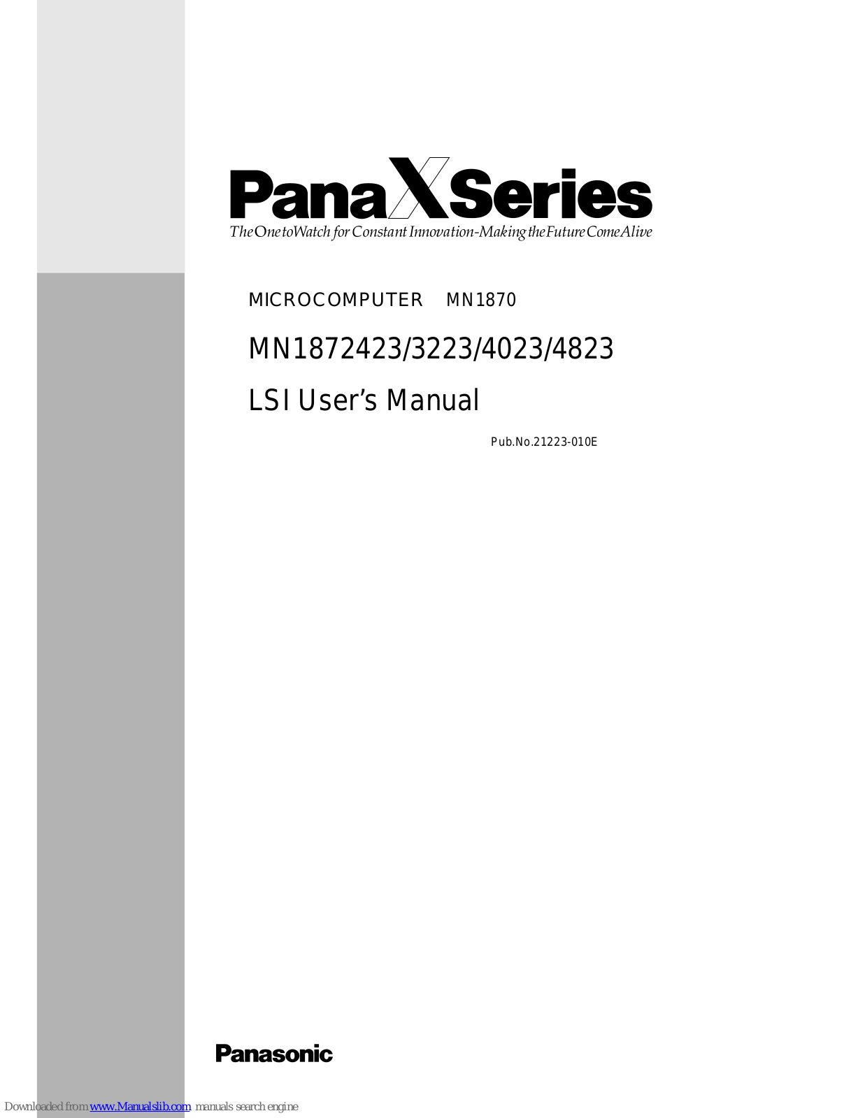 Panasonic MN1872423, MN1873223, MN1874023, MN1874823 User Manual