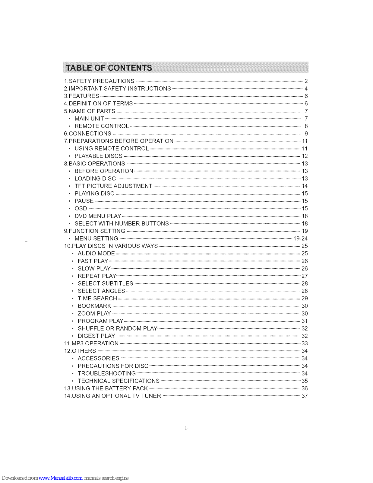 Mintek MDP-1760 User Manual - ManualMachine.com
