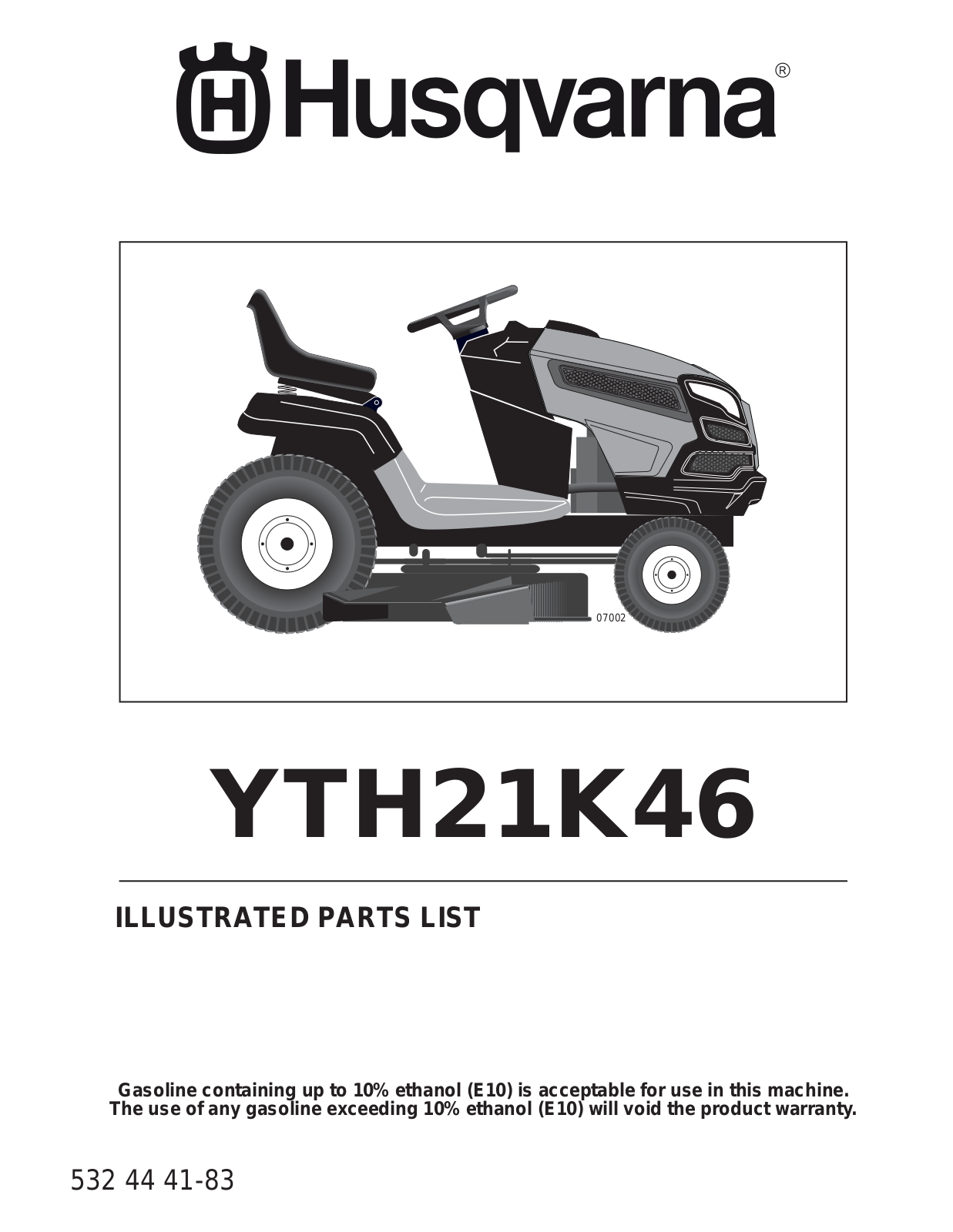 Husqvarna YTH21K46 User Manual