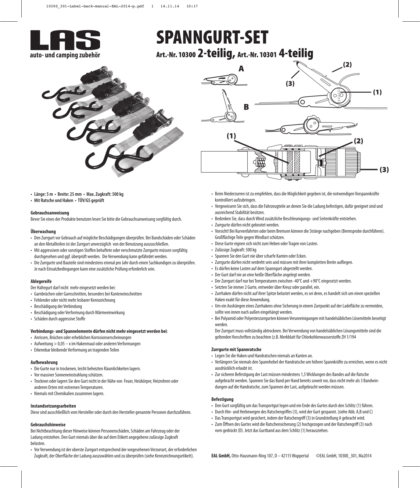 LAS 10301 User guide