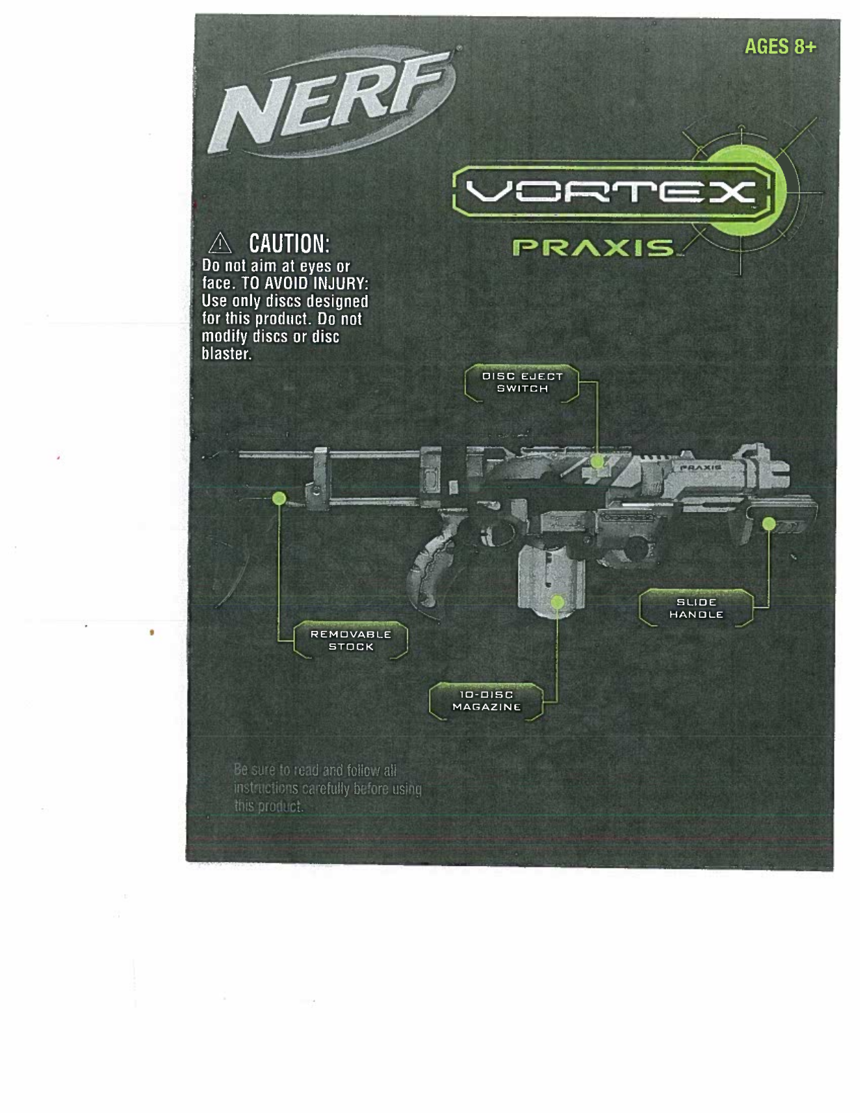 HASBRO Nerf Vortex Praxis User Manual