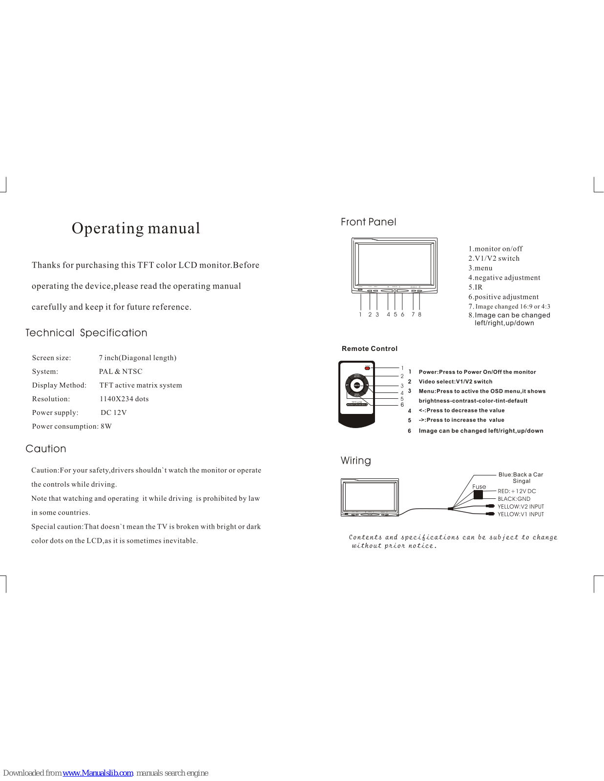 Pyle PLVHR75, PLVHR75M User Manual