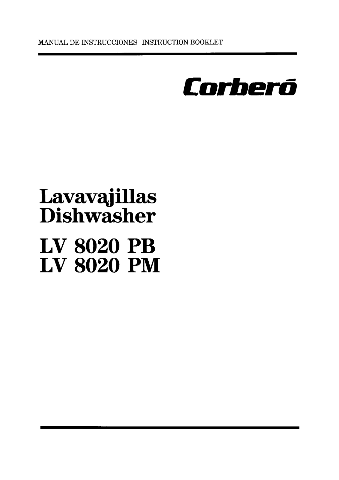 Corbero LV8020PM, LV8020PB User Manual