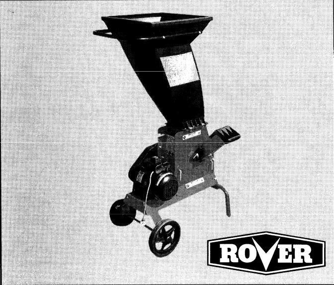 Rover 9859, 9862, 9848, 9858, 9885, 9859 - 5HP Petrol User Manual