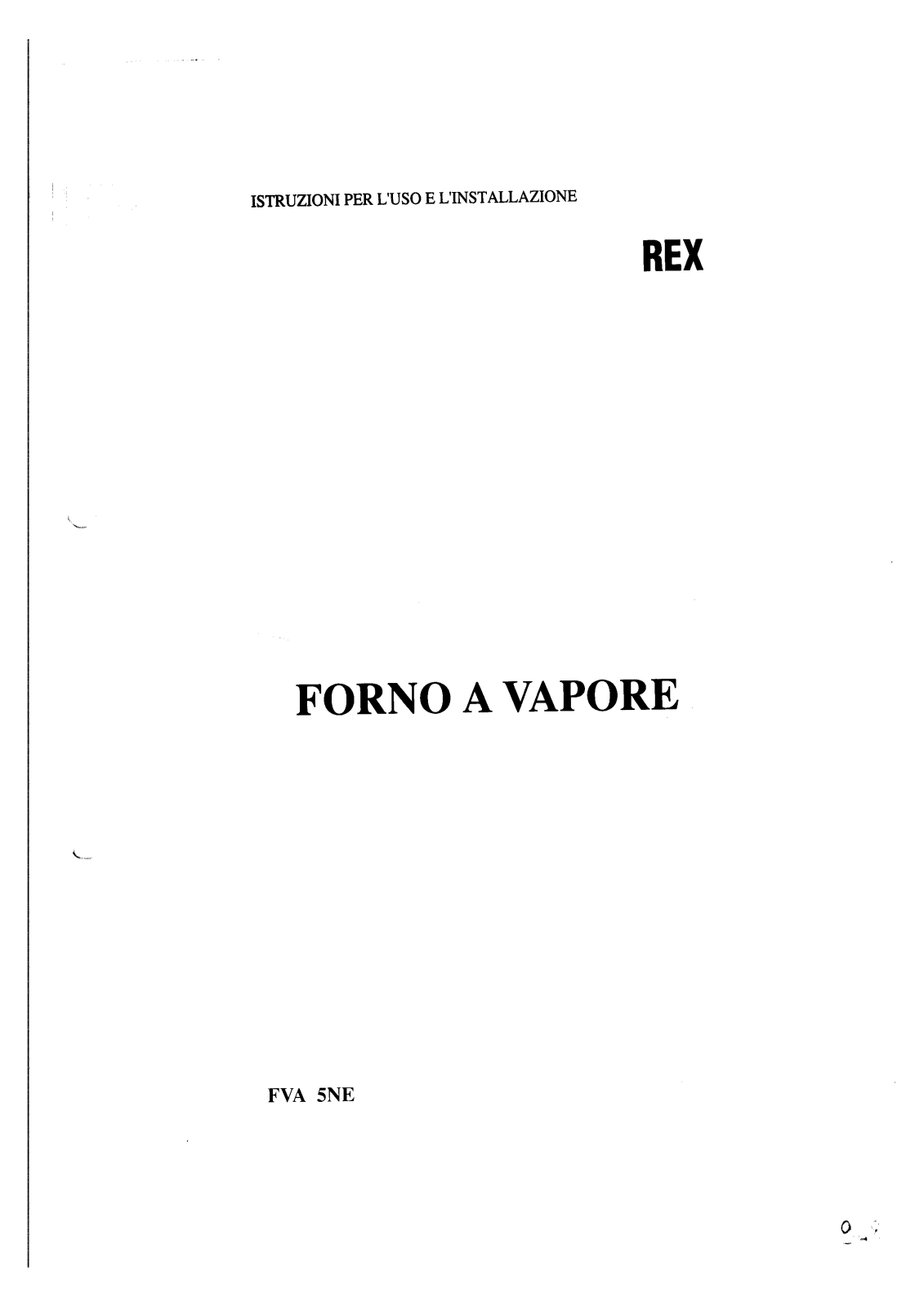 Rex FVA5NE User Manual