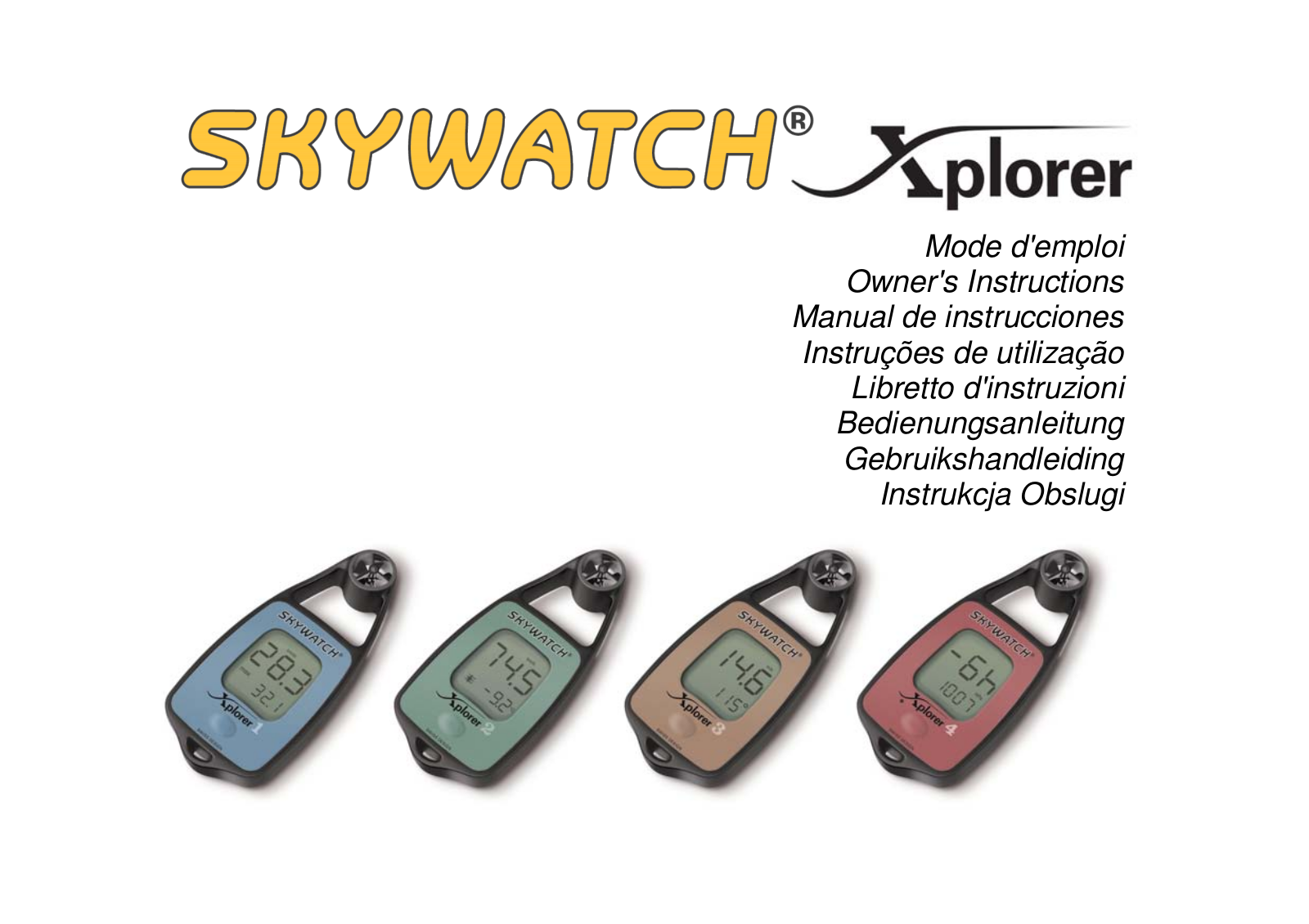 JDC Electronic SA Skywatch Xplorer User Manual