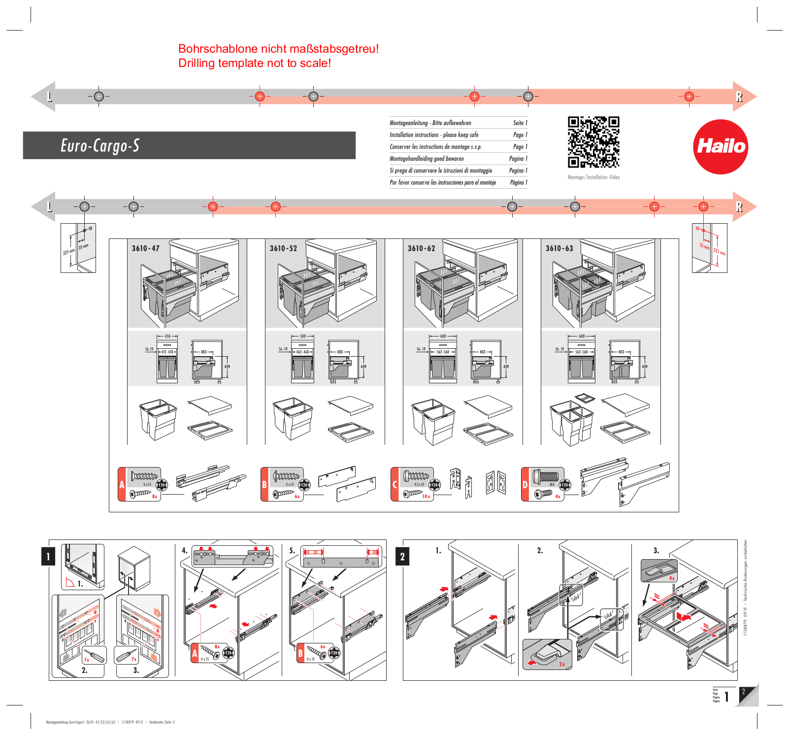 Hailo 3610-621 operation manual