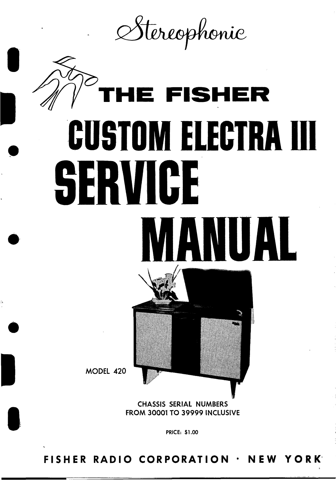 Fisher Electra-420 Service Manual