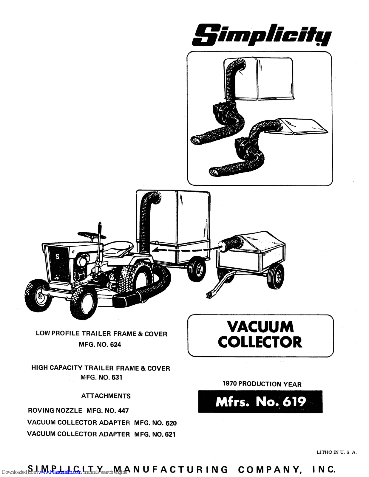 Simplicity 619,624,531,447,620,621 Assembly Manual