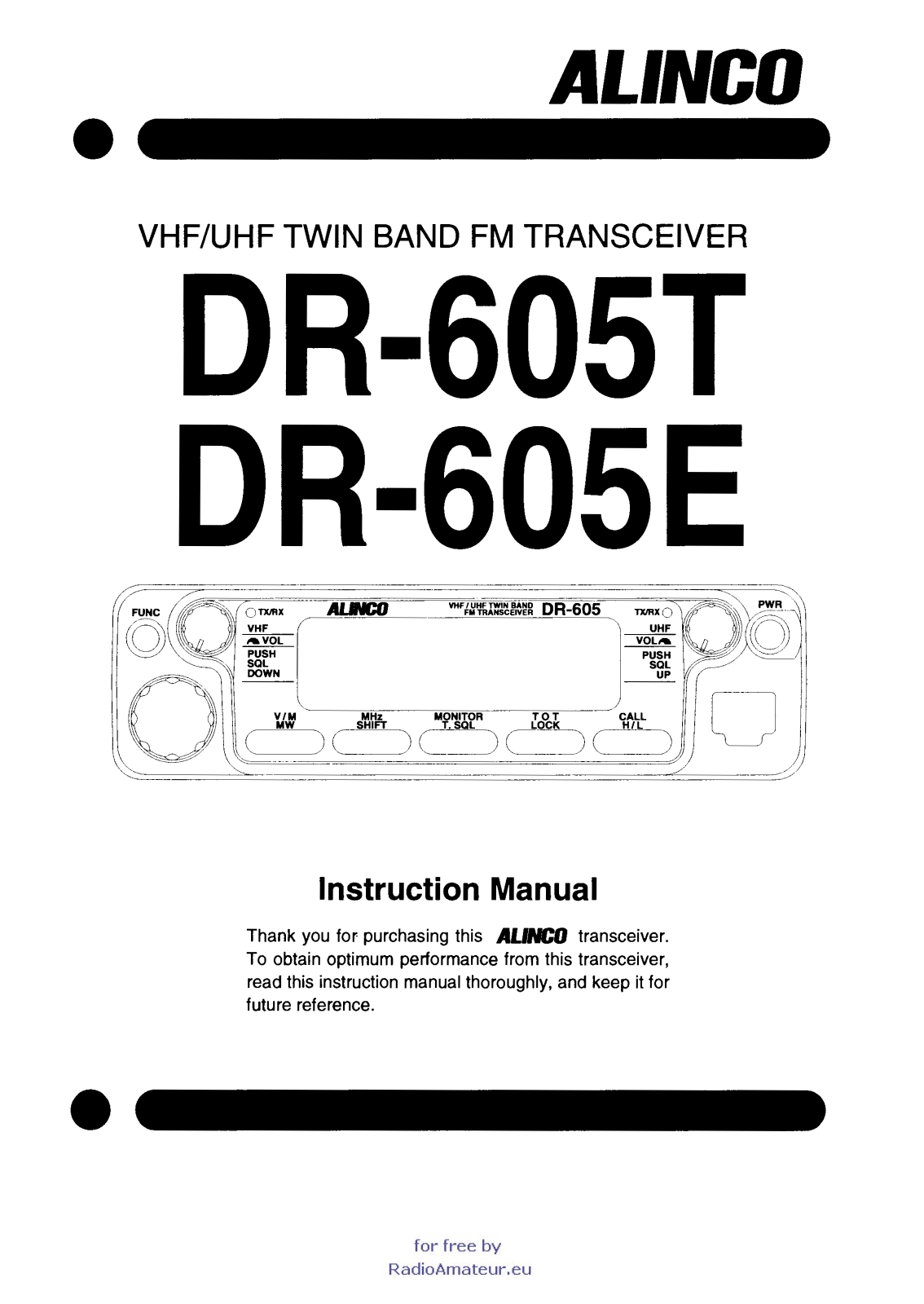 Pozosta DR-605 User Manual