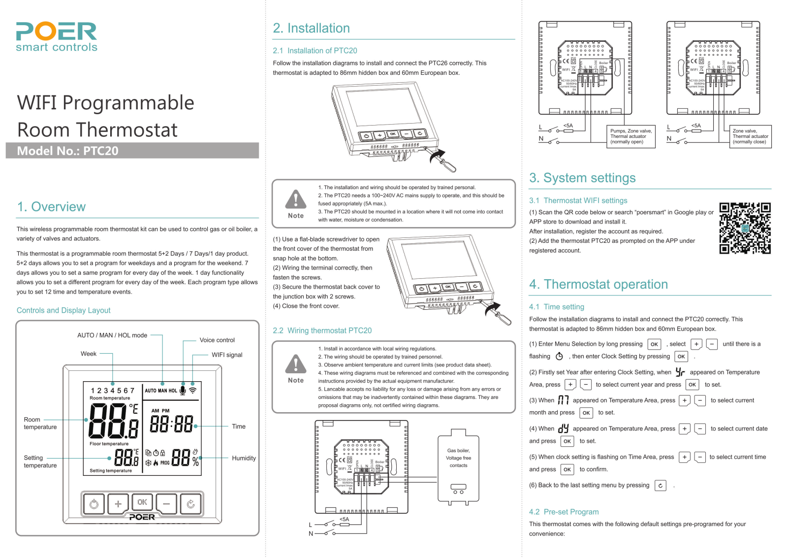 Poer PTC20 User guide - ManualMachine.com