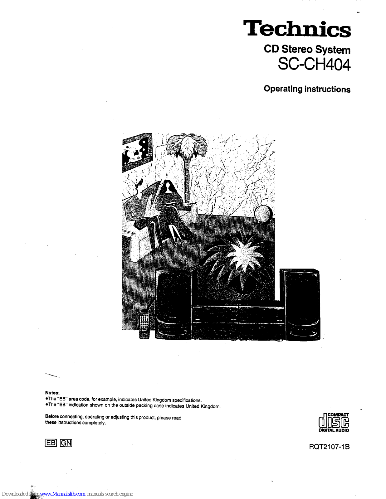 Technics SC-CH404 Operating Instrucktions