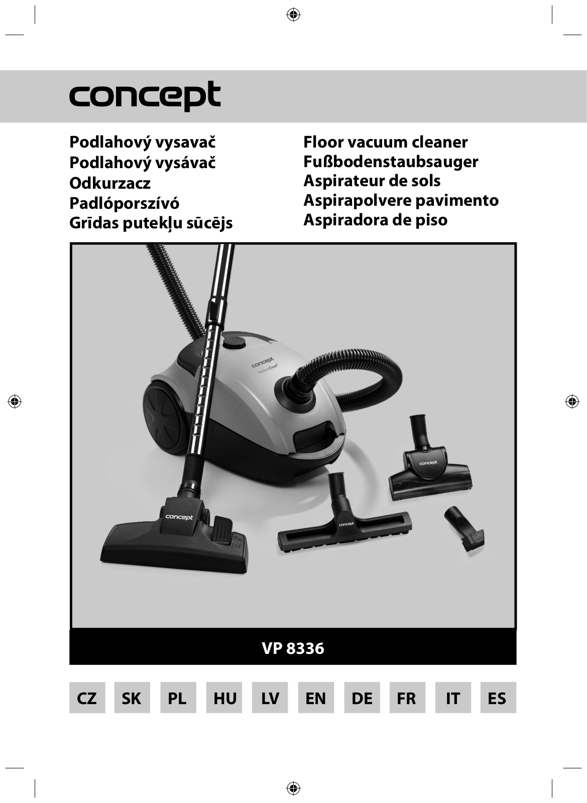 Concept VP8336 Operating Instructions