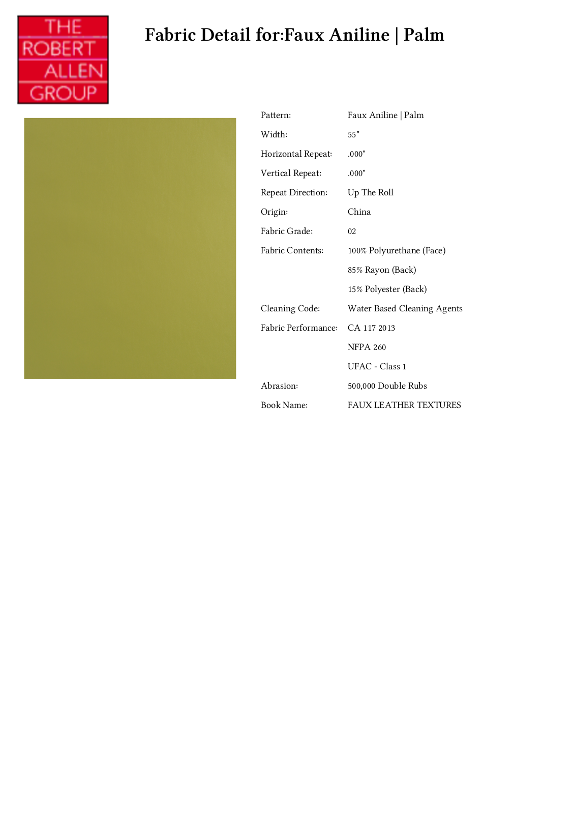 Robert Allen RALF1566 Specifications - ManualMachine.com