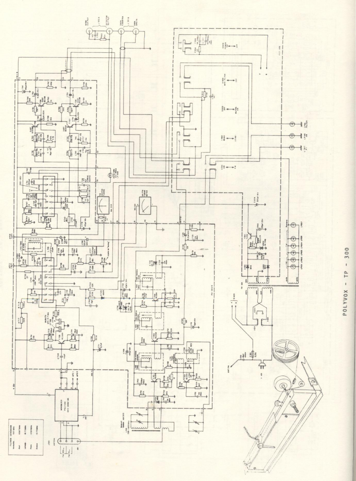 Polyvox TP-300 Schematic