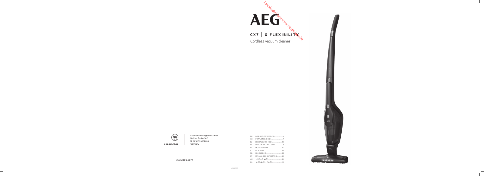 AEG CX7-2-35TM User Manual