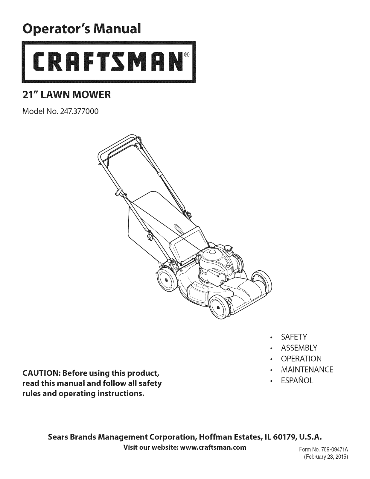 MTD 12A-A2B8799 Owner’s Manual