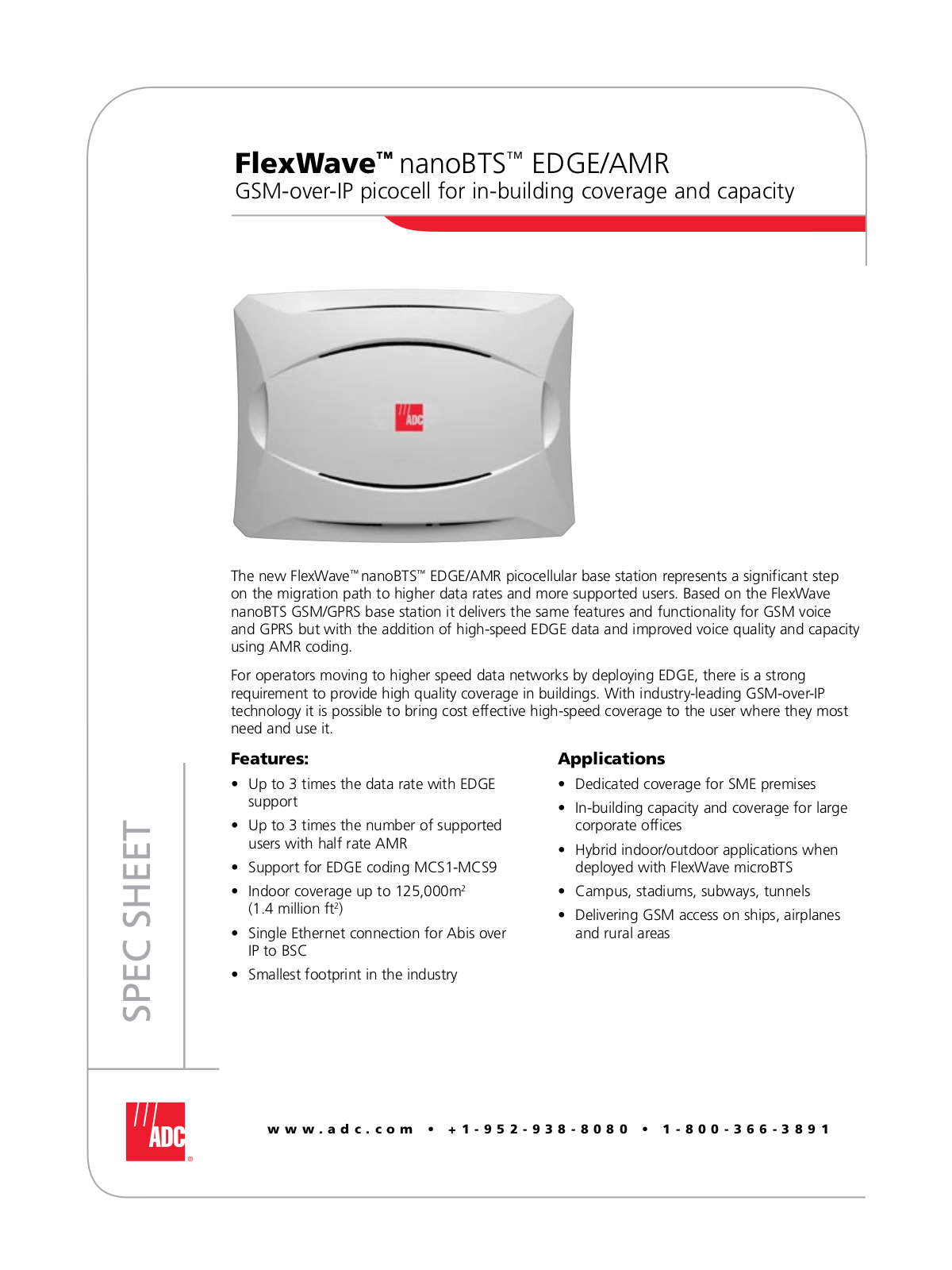 ADC FlexWave nanoBTS User Manual