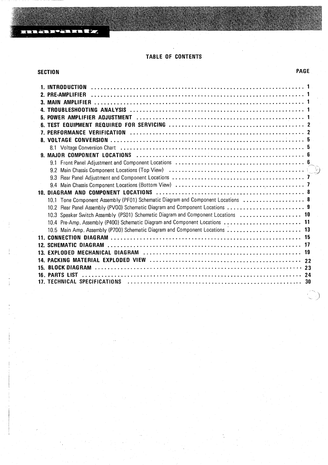 Marantz 1090 Schematic