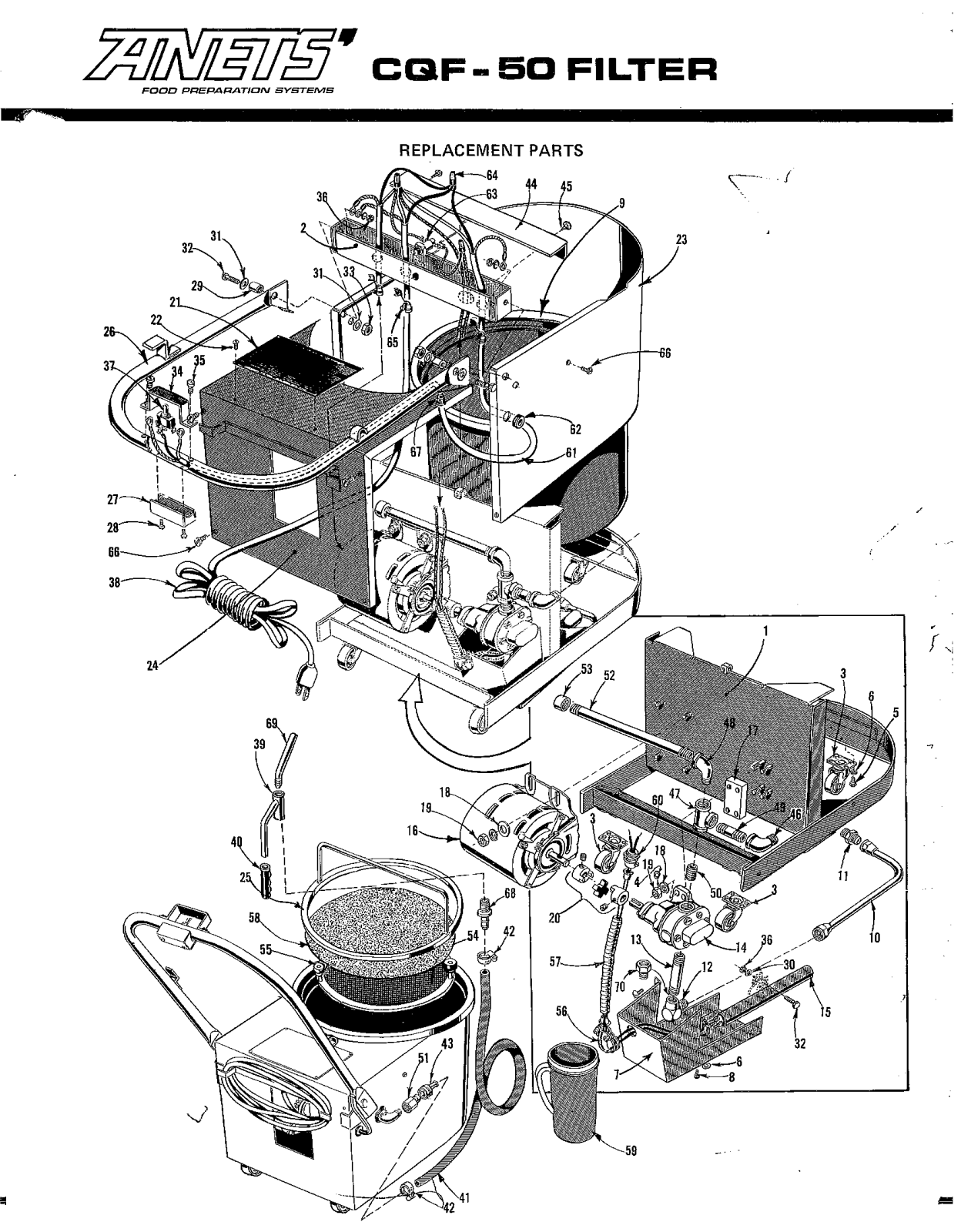 Anets CQF-50 Parts List