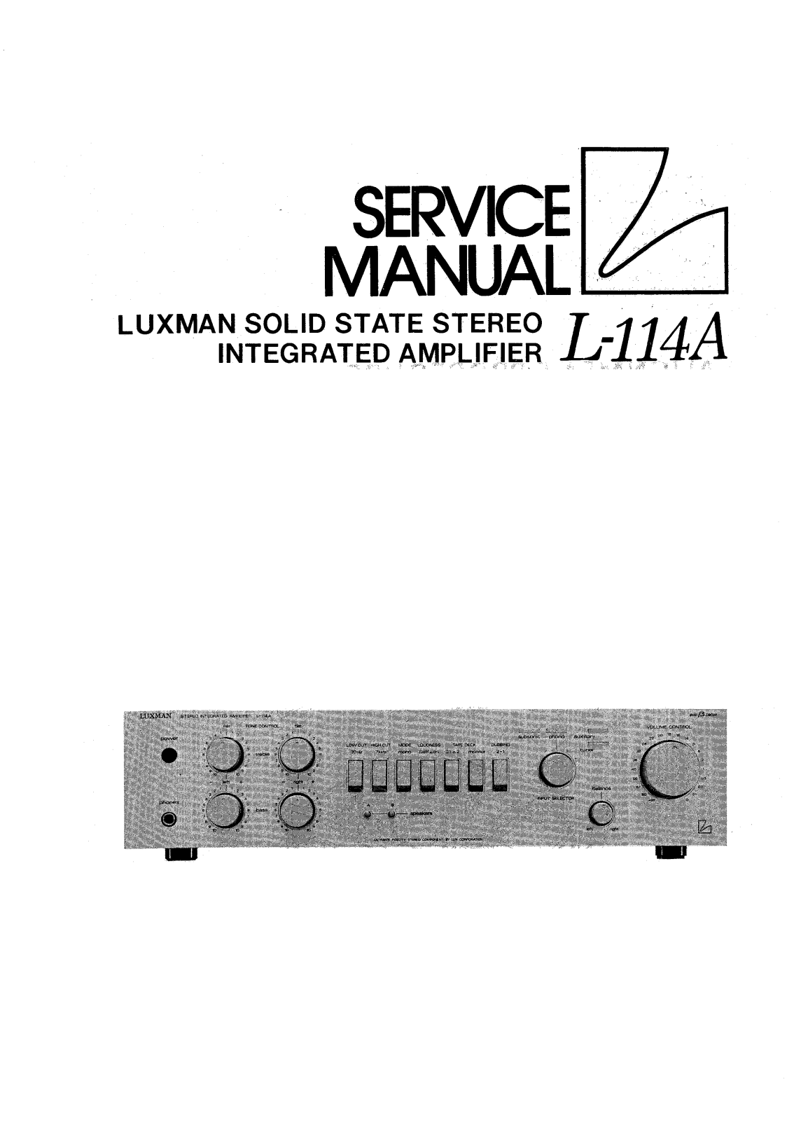 Luxman L-114-A Service manual