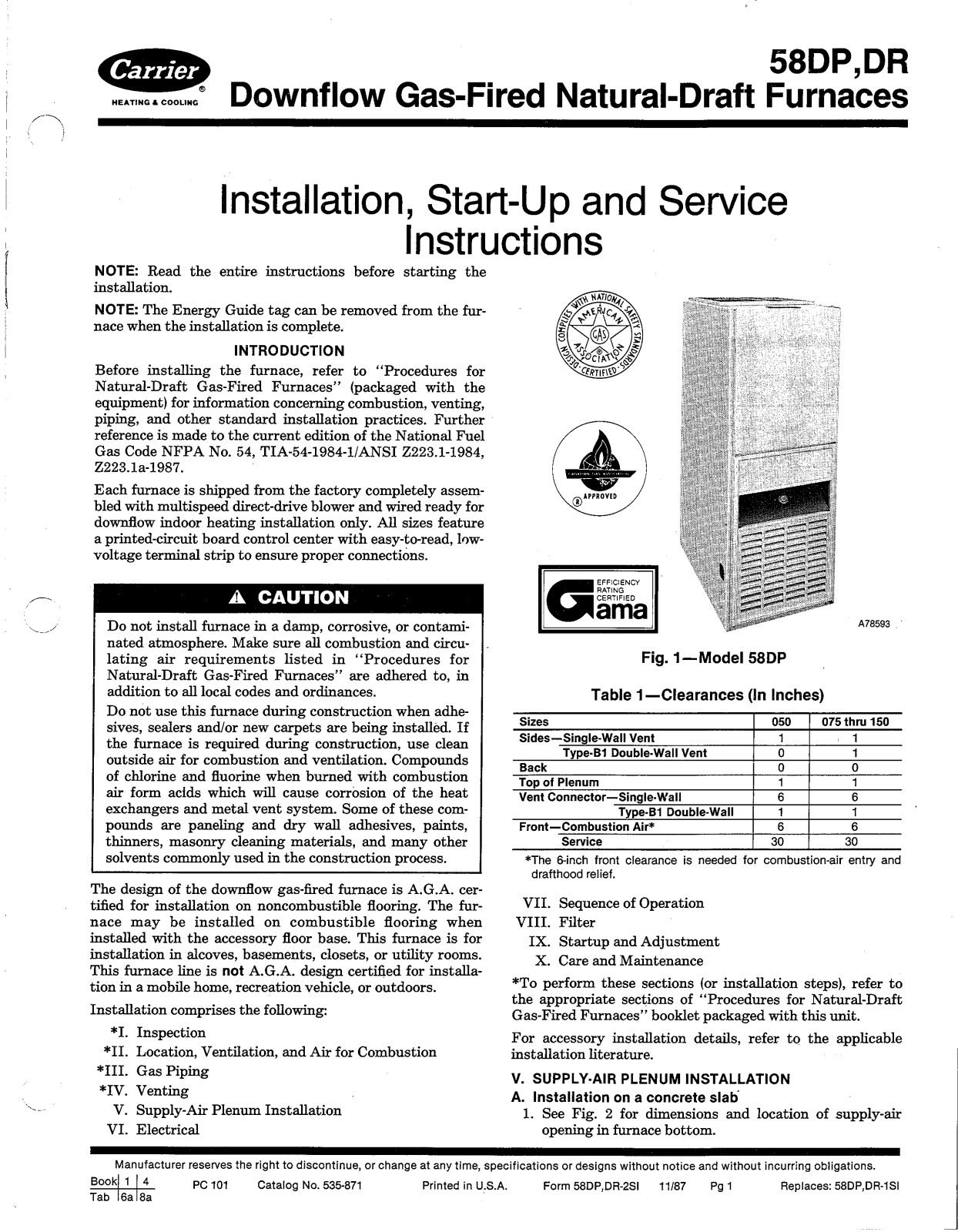 Carrier DR User Manual