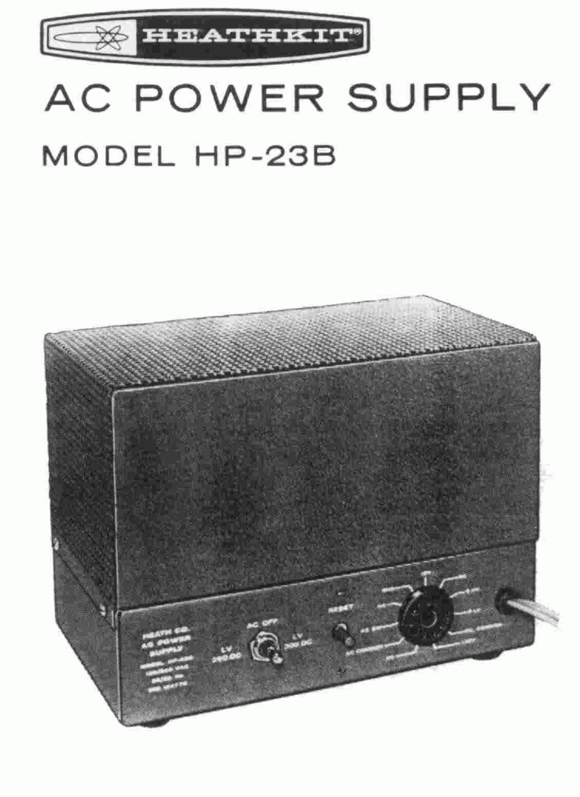 Heath Company HP-23-B Schematic