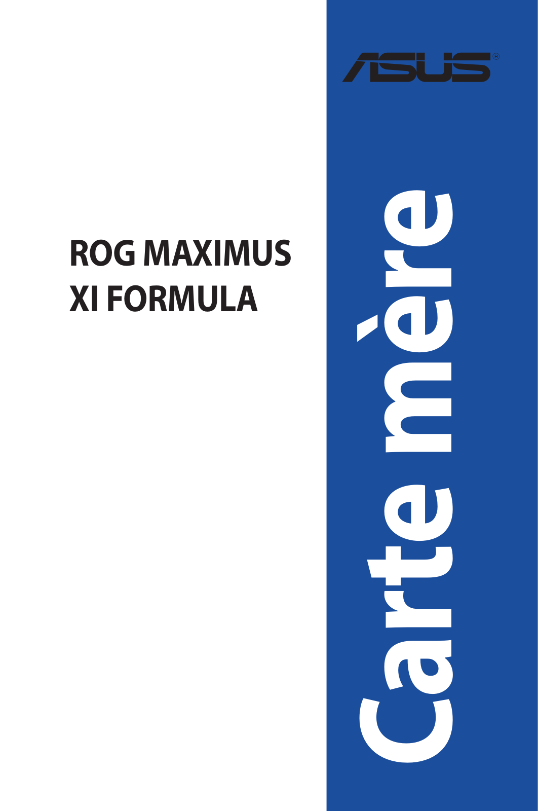 Asus ROG Maximus XI Formula User manual