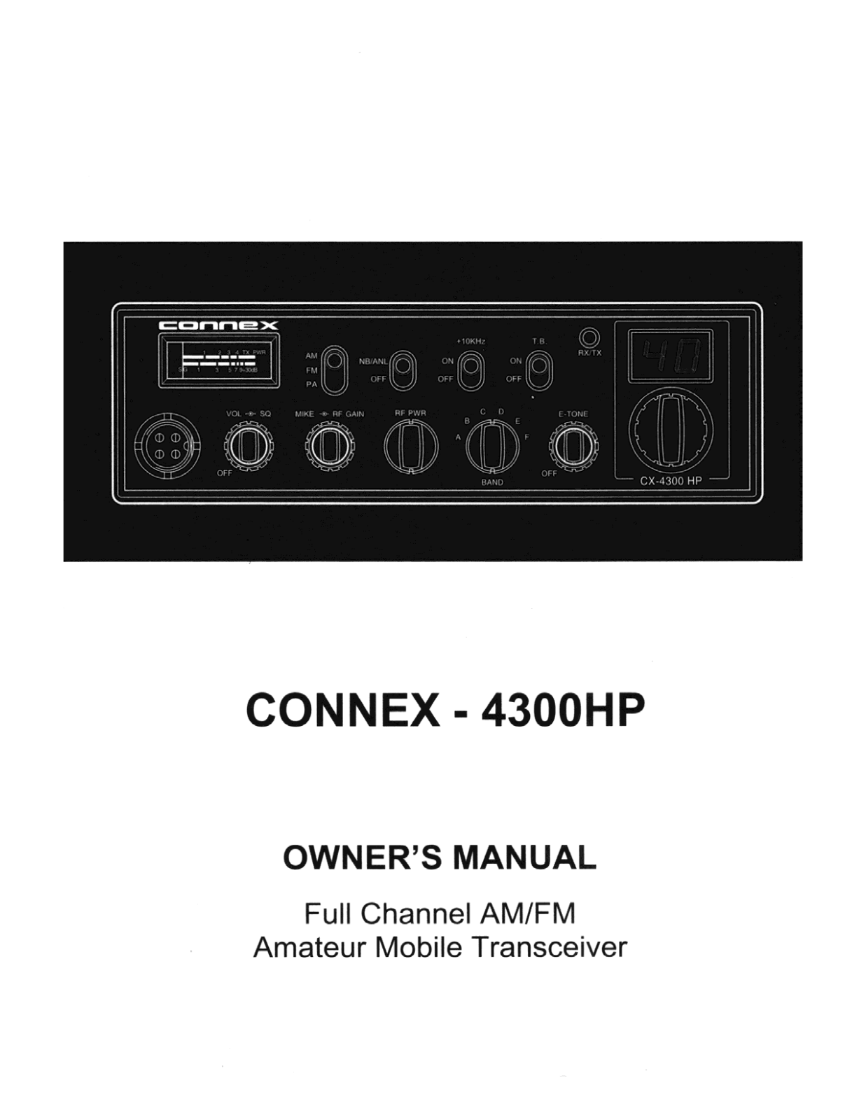 Connex CX-4300HP User guide - ManualMachine.com