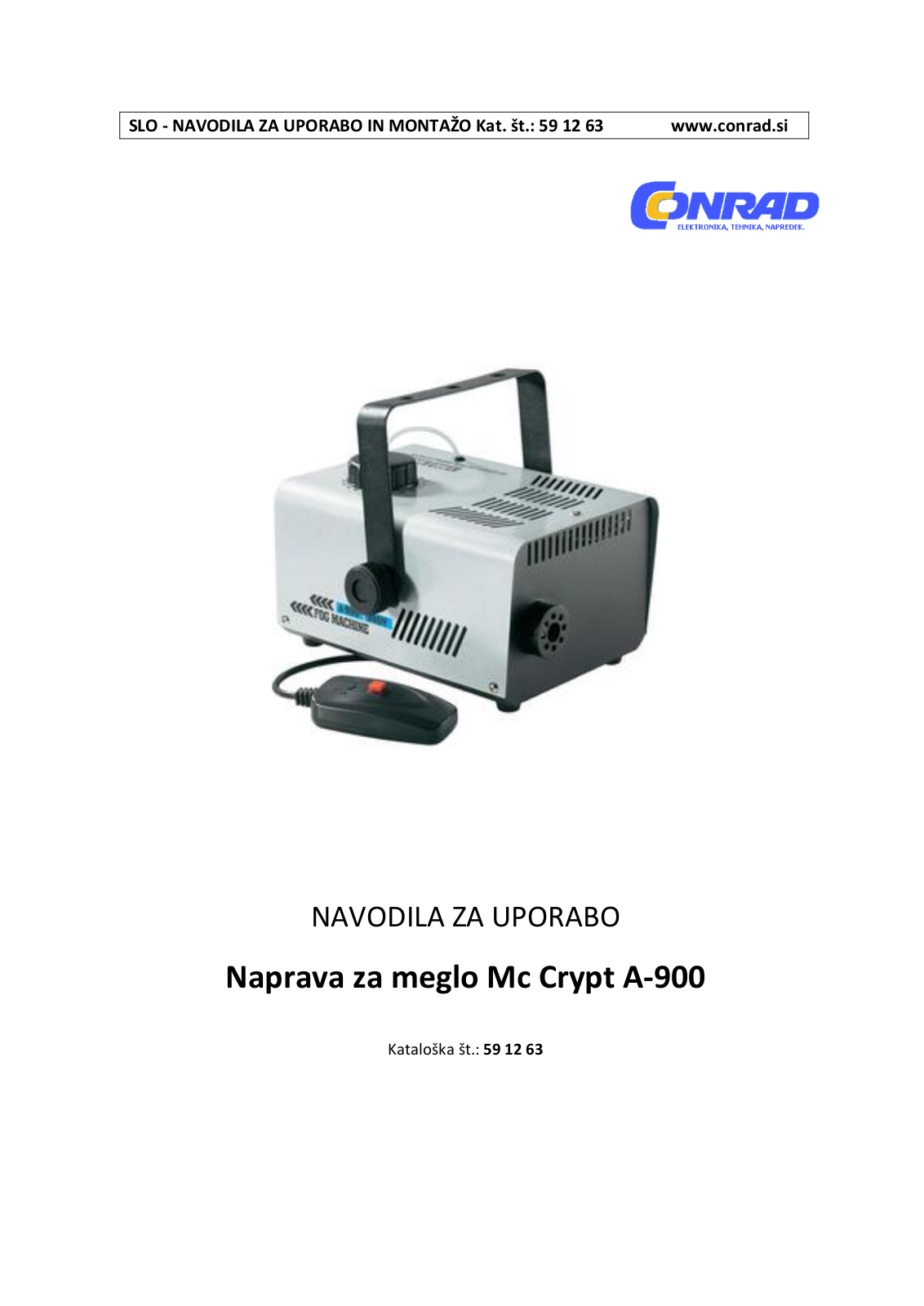 Mc Crypt A-900 Operation Manual