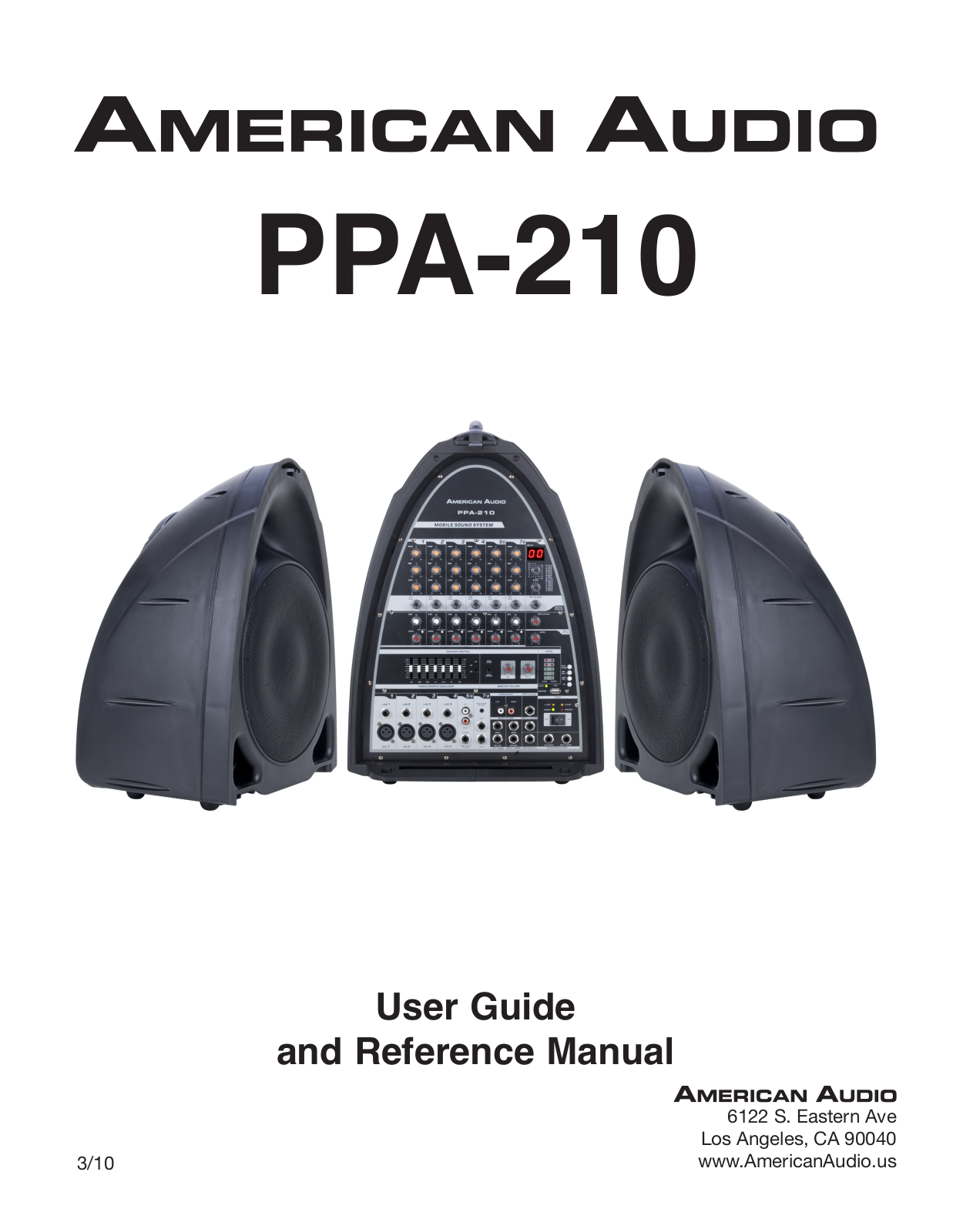 American Audio PPA-210 User Manual