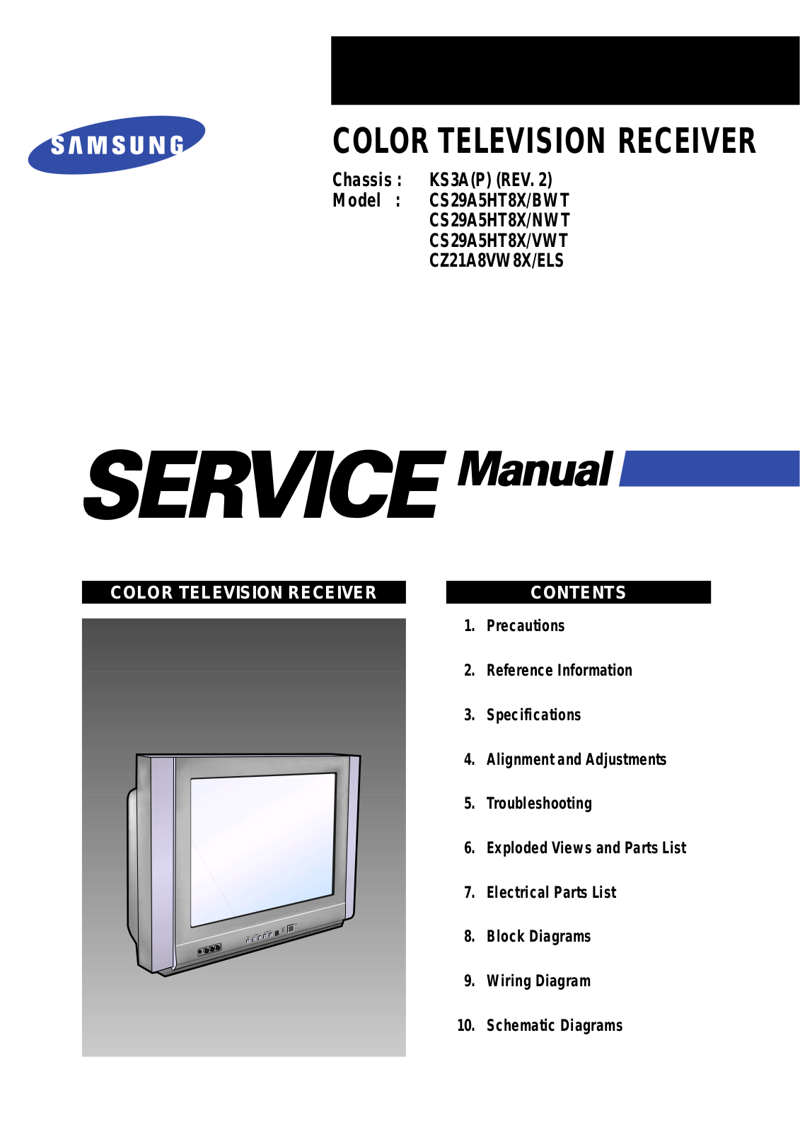 SAMSUNG CS-29 Service Manual