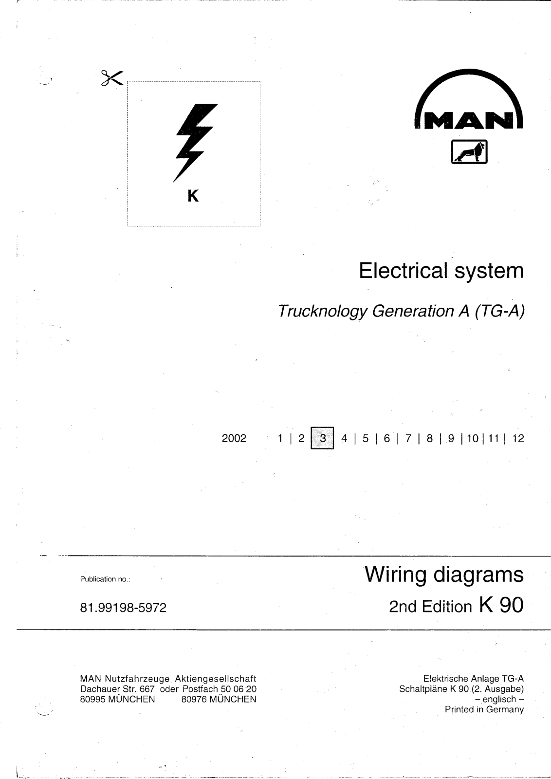 MAN TG-A Wiring Diagram