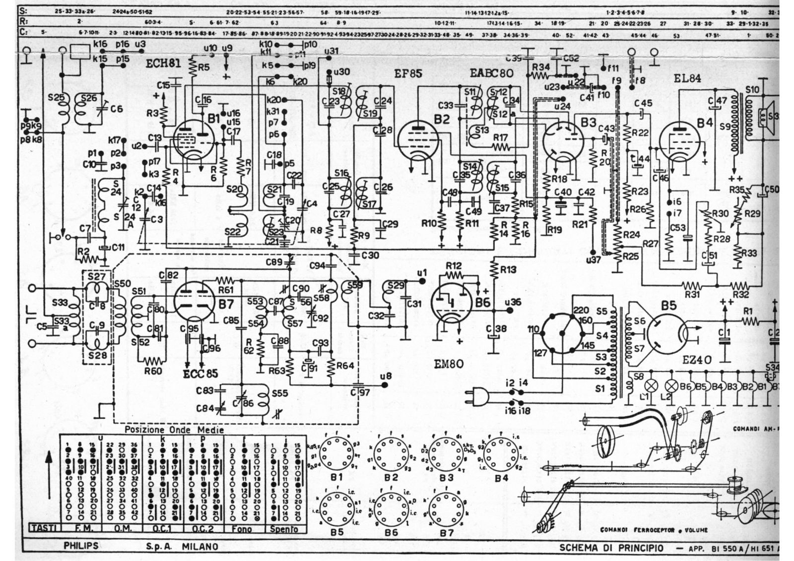 Philips 651a 2 schematic