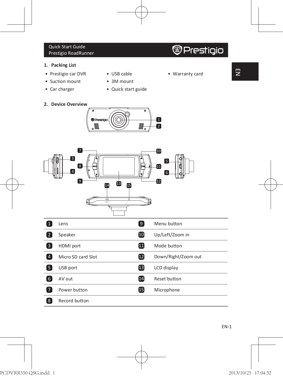 Prestigio Roadrunner 550 User manual