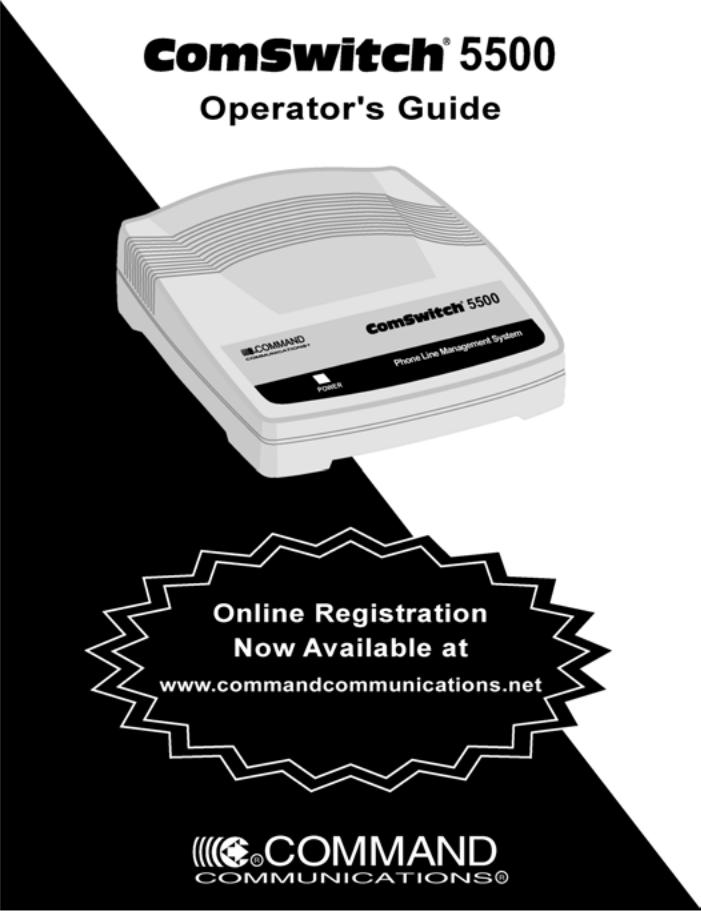 Hellodirect ComSwitch 5500 Users Manual