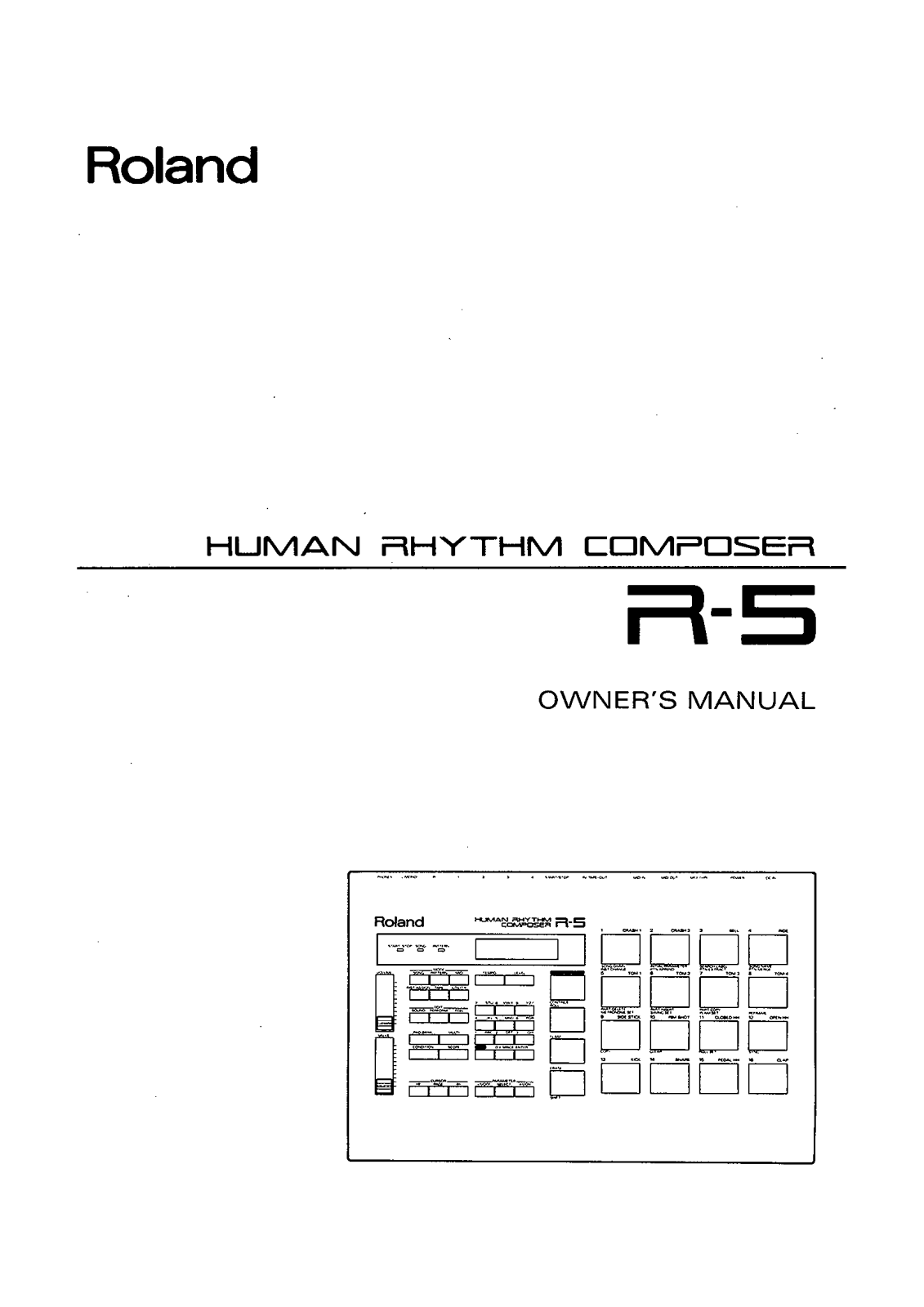 Roland R 5 Service Manual