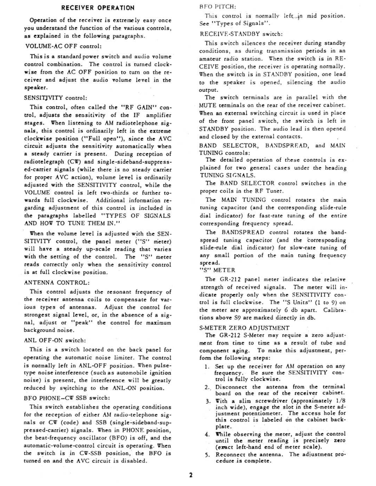 GONSET GR-212 User Manual (PAGE 02)