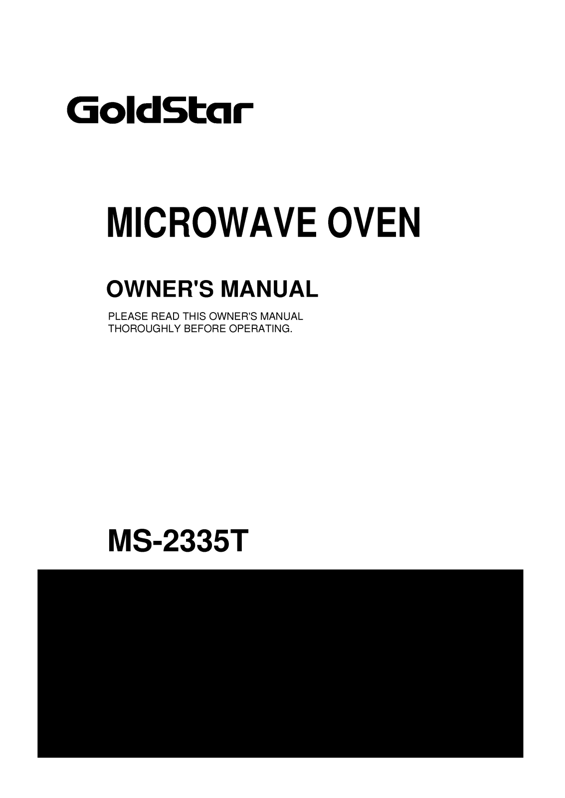 LG MS-2335TL, MS-2335T User Manual